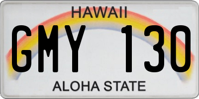 HI license plate GMY130