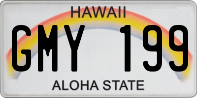 HI license plate GMY199