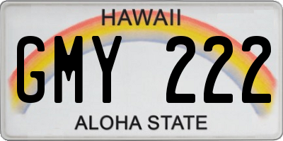 HI license plate GMY222