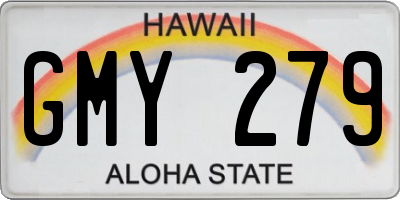HI license plate GMY279