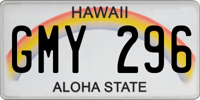 HI license plate GMY296
