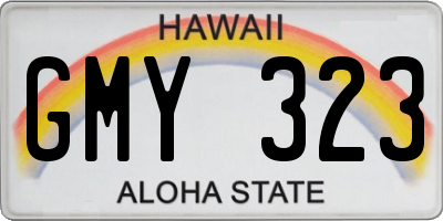 HI license plate GMY323