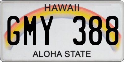 HI license plate GMY388