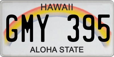 HI license plate GMY395
