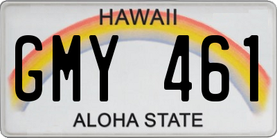 HI license plate GMY461