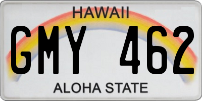 HI license plate GMY462