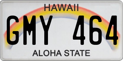 HI license plate GMY464