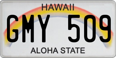HI license plate GMY509