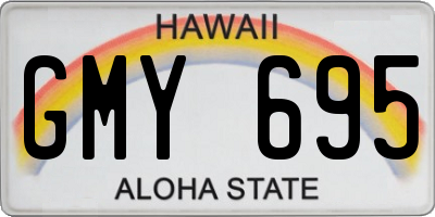 HI license plate GMY695