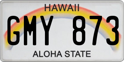 HI license plate GMY873
