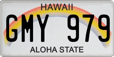 HI license plate GMY979