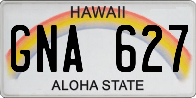 HI license plate GNA627