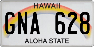 HI license plate GNA628