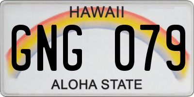 HI license plate GNG079