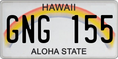 HI license plate GNG155