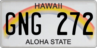 HI license plate GNG272
