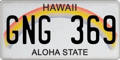 HI license plate GNG369