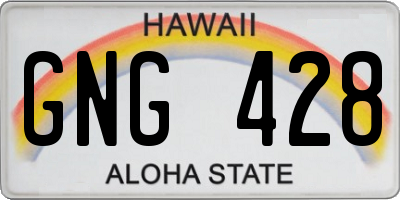 HI license plate GNG428