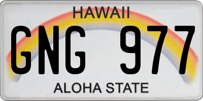 HI license plate GNG977