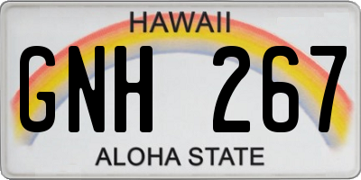 HI license plate GNH267