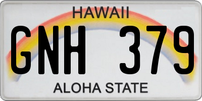 HI license plate GNH379