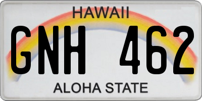 HI license plate GNH462