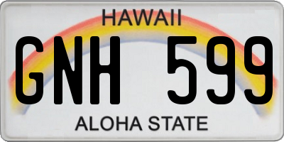 HI license plate GNH599