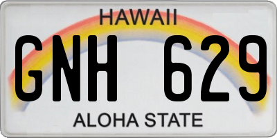 HI license plate GNH629