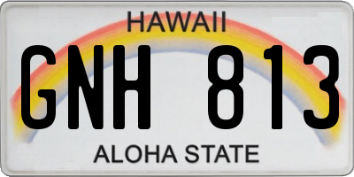 HI license plate GNH813