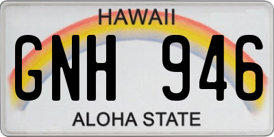 HI license plate GNH946