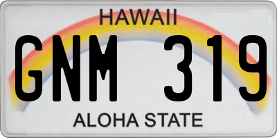 HI license plate GNM319