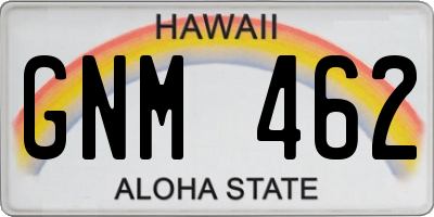 HI license plate GNM462