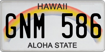 HI license plate GNM586