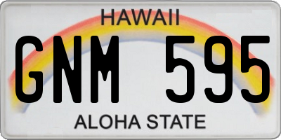HI license plate GNM595