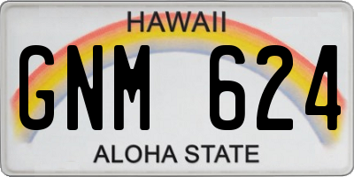 HI license plate GNM624