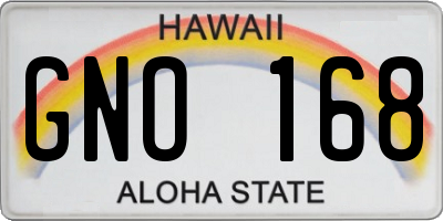 HI license plate GNO168