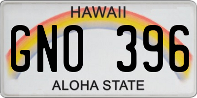 HI license plate GNO396