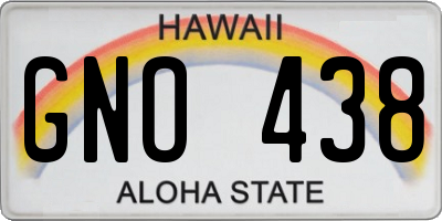 HI license plate GNO438