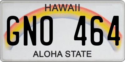 HI license plate GNO464