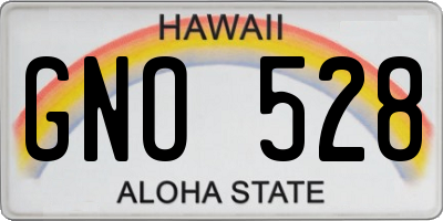 HI license plate GNO528