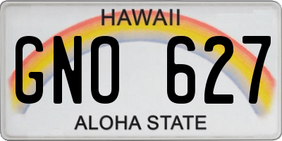 HI license plate GNO627