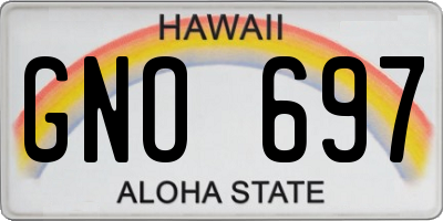 HI license plate GNO697