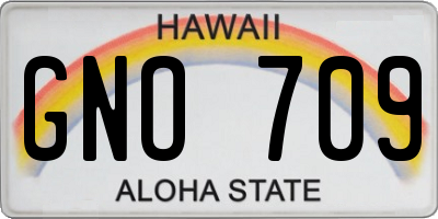 HI license plate GNO709