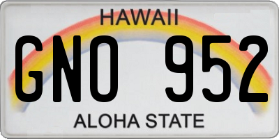 HI license plate GNO952