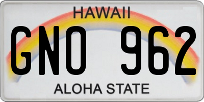HI license plate GNO962