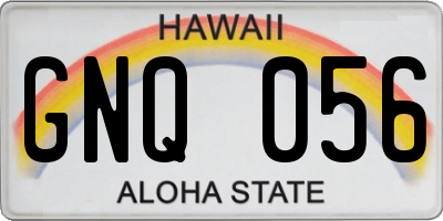 HI license plate GNQ056