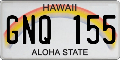 HI license plate GNQ155