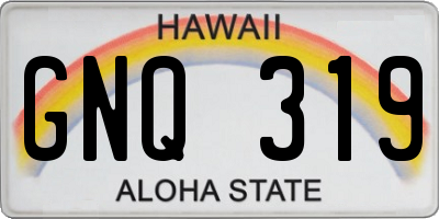 HI license plate GNQ319