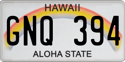 HI license plate GNQ394
