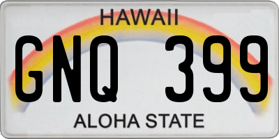 HI license plate GNQ399